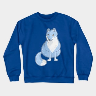 Blue arctic fox Crewneck Sweatshirt